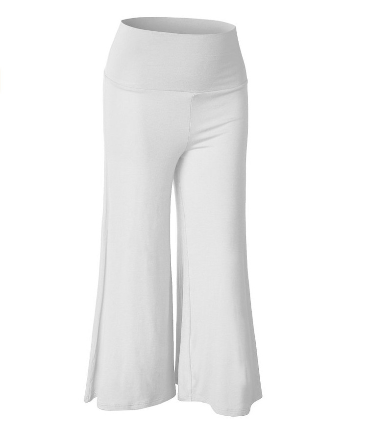 SZ60023-1 Womens Fashionable Wide Leg Pants Casual Ladies Loose Trousers